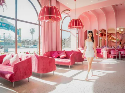 Nội thất hồng pastel của Pinky Garden NovaWorld
