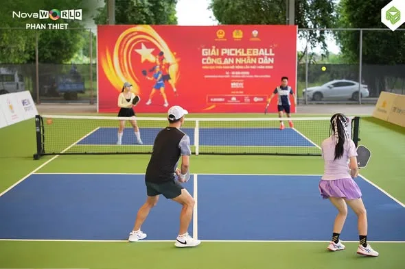 Toàn cảnh cụm sân pickleball NovaWorld Phan Thiết trong Sports Festival 2026