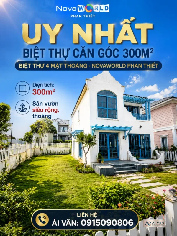 Căn biệt thự Lô Góc tại khu 3 nhà thô cắt lỗ 6 tỷ đồng